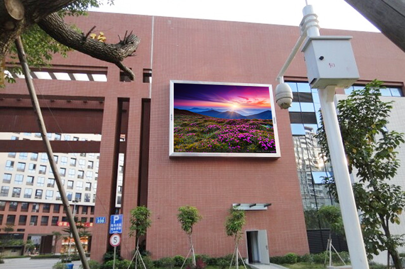 廣東體育職業技術學院戶外PH8全彩色LED顯示屏