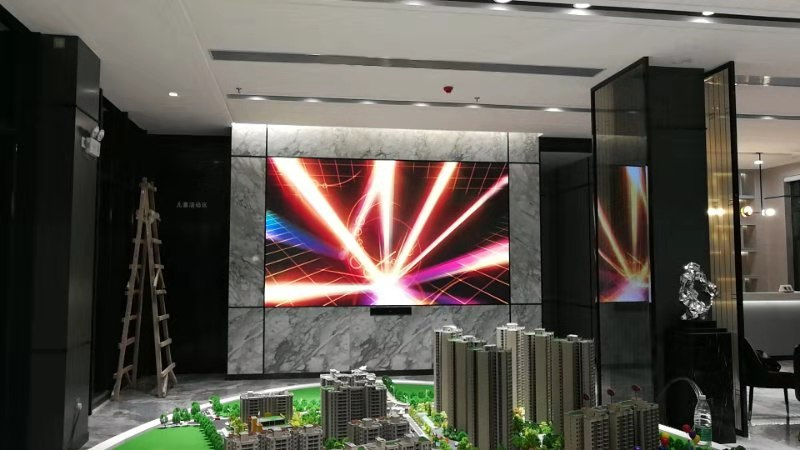 廣州順豐翠園樓盤室內(nèi)高清P1.86全彩LED顯示屏